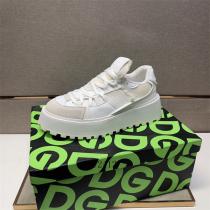 Dolce&Gabbana コピー スニーカー ホワイトレザー メッシュ スポーツエレガンス DGロゴ ドルチェ＆ガッバーナ