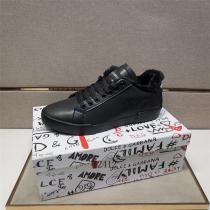 ドルチェ＆ガッバーナ コピー スニーカー ブラックレザー ボアインナー ファー シンプルラグジュアリー Dolce&Gabbana
