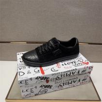 Dolce&Gabbana コピー スニーカー ブラックレザー スエード クロコ型押し ロゴ ドルチェ＆ガッバーナ