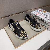ドルチェ＆ガッバーナ 偽物 スニーカー レオパード柄 フラワーデザイン DGロゴ ラグジュアリー Dolce&Gabbana