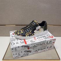 ドルチェ＆ガッバーナ 偽物 スニーカー レオパード柄 フラワーデザイン DGロゴ ラグジュアリー Dolce&Gabbana