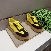 ドルチェ＆ガッバーナ スーパーコピー スニーカー ピンクグリーンコンビ 厚底ソール トレンドアクセント Dolce&Gabbana