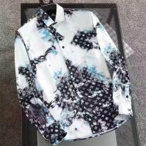 LOUIS VUITTON 偽物 シャツ モノグラム アート風 デザイン シンプルエレガンス ルイヴィトン