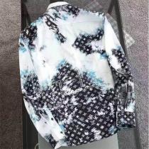 LOUIS VUITTON 偽物 シャツ モノグラム アート風 デザイン シンプルエレガンス ルイヴィトン