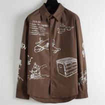 ルイヴィトン コピー シャツ イラストデザイン 冒険心あふれる スタイル LOUIS VUITTON