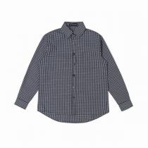 バレンシアガ 偽物 シャツ ギンガムチェック バックプリント ロゴ BALENCIAGA