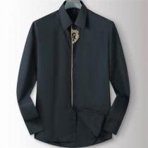 VERSACE スーパーコピー シャツ ゴールドメデューサ ロゴ エレガント ヴェルサーチ