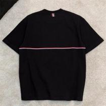 トムブラウン コピー Tシャツ ブランドロゴとトリコロールラインで洗練された印象 THOM BROWNE