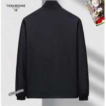 THOM BROWNE スーパーコピー ジャケット トリコロール犬刺繍とジップアップ スポーティーで洗練された一着トムブラウン