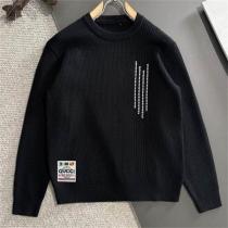 Gucc1 スーパーコピー セーター リブ編み アイボリー＆ブラック カラフルロゴパッチ Gucc1