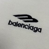BALENCIAGA 偽物 セーター ロゴ刺繍 ナイトブラック＆スノーホワイト シンプルモダン バレンシアガ