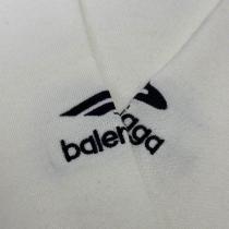 BALENCIAGA 偽物 セーター ロゴ刺繍 ナイトブラック＆スノーホワイト シンプルモダン バレンシアガ