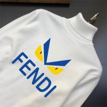 フェンデイ コピー セーター アイボリー ロゴ目デザイン タートルネック カジュアルスタイル FENDI