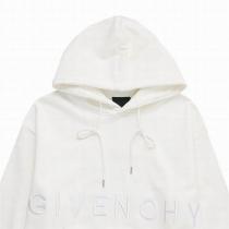GIVENCHY コピー パーカー クラウドホワイト＆ブラック シンプルロゴ フード付き ジバンシィ