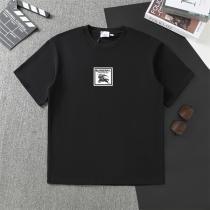 BURBERRY スーパーコピー Tシャツ ダークブラック ロゴ＆馬騎手デザイン バーバリー