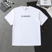 バーバリー コピー Tシャツ サンドホワイト＆オニキスブラック 騎士デザイン ロゴ重ね付け BURBERRY