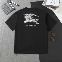 バーバリー コピー Tシャツ サンドホワイト＆オニキスブラック 騎士デザイン ロゴ重ね付け BURBERRY