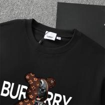 バーバリー スーパーコピー Tシャツ グラファイトブラック＆アイボリー テディベア ロゴモノグラム BURBERRY