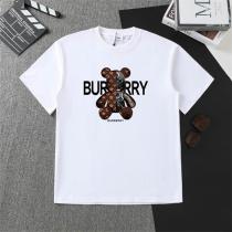 バーバリー スーパーコピー Tシャツ グラファイトブラック＆アイボリー テディベア ロゴモノグラム BURBERRY