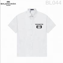 BALENCIAGA スーパーコピー シャツ シャドウブラック ロゴ＆円モチーフ インパクトデザイン バレンシアガ