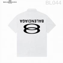 BALENCIAGA スーパーコピー シャツ シャドウブラック ロゴ＆円モチーフ インパクトデザイン バレンシアガ
