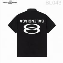 BALENCIAGA スーパーコピー シャツ シャドウブラック ロゴ＆円モチーフ インパクトデザイン バレンシアガ