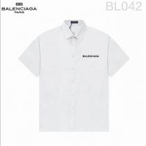 バレンシアガ コピー シャツ アッシュブラック ロゴ＆自由の女神像 パリグラフィック BALENCIAGA