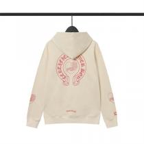 CHROME HEARTS コピー パーカー サンドクリーム クロス刺繍 メッセージデザイン クロムハーツ