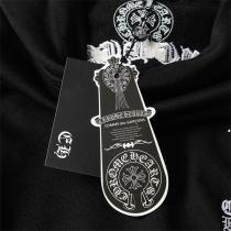 クロムハーツ スーパーコピー パーカー スペースブラック ロゴ＆クロス グラフィック刺繍 CHROME HEARTS