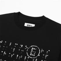 Maison Margiela スーパーコピー Tシャツ ドットパターン ロゴ 筆記体 メゾン マルジェラ