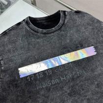 メゾン マルジェラ コピー Tシャツ ヴィンテージグレー グラデーション ロゴと数字 Maison Margiela