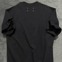 Maison Margiela スーパーコピー Tシャツ アイボリーボディ ロゴ メゾン マルジェラ