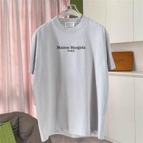 メゾン マルジェラ コピー Tシャツ グレー シンプルロゴ MM6 多言語デザイン Maison Margiela