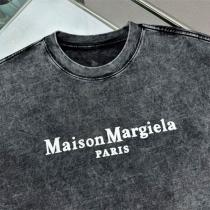 メゾン マルジェラ コピー Tシャツ ヴィンテージダークグレー ロゴ シンプルで洗練 Maison Margiela