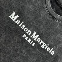 メゾン マルジェラ コピー Tシャツ ヴィンテージダークグレー ロゴ シンプルで洗練 Maison Margiela