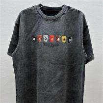メゾン マルジェラ 偽物 Tシャツ ダークグレー ヴィンテージ加工 カラフル数字 Maison Margiela