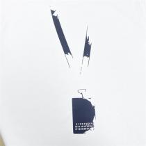 メゾン マルジェラ 偽物 Tシャツ ダークグレー ヴィンテージ加工 数字とロゴ Maison Margiela