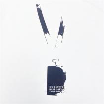 メゾン マルジェラ 偽物 Tシャツ ダークグレー ヴィンテージ加工 数字とロゴ Maison Margiela