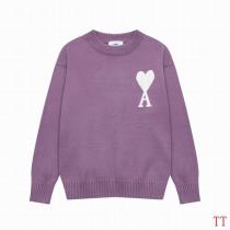 Ami Paris スーパーコピー セーター マスタードイエロー ハートと「A」刺繍 メゾン マルジェラ