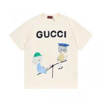Gucc1 コピー Tシャツ キャラクター おしゃれなクマと猫の遊び心あるデザイン Gucc1