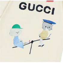 Gucc1 コピー Tシャツ キャラクター おしゃれなクマと猫の遊び心あるデザイン Gucc1