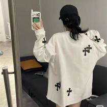 CHROME HEARTS スーパーコピー 長袖Tシャツ クロスモチーフ アイコニック 洗練 デザイン クロムハーツ