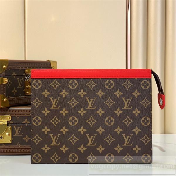 LOUIS VUITTON スーパーコピー 手持ちバッグ レッドアクセント モノグラムキャンバス ルイヴィトン