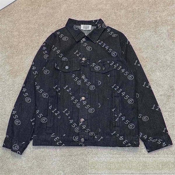 Maison Margiela 偽物 デニムジャケット ダークデニム 数字 ロゴ メゾン マルジェラ