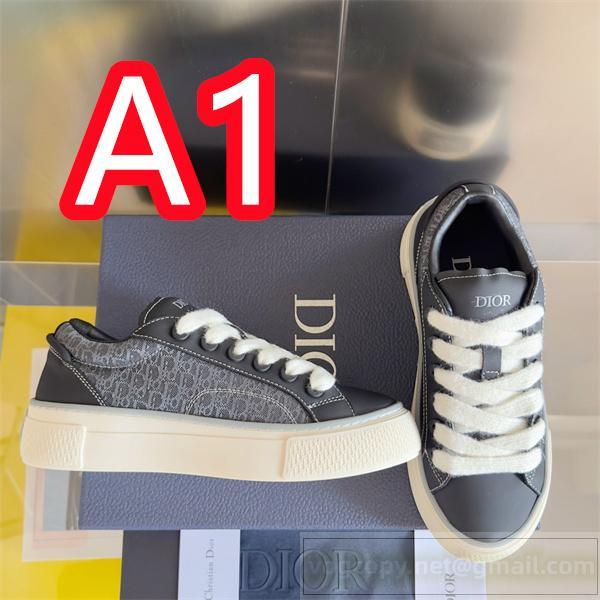 ディオール x Denim Tears スーパーコピー スニーカー ラメシューレース ブルースエード DIOR