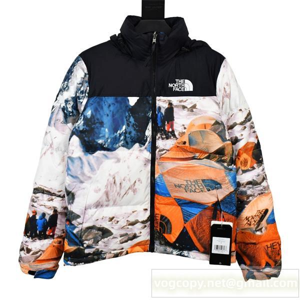 ザノースフェイス コピー ダウンジャケット ロゴ グラフィック 保温性 アウトドア THE NORTH FACE