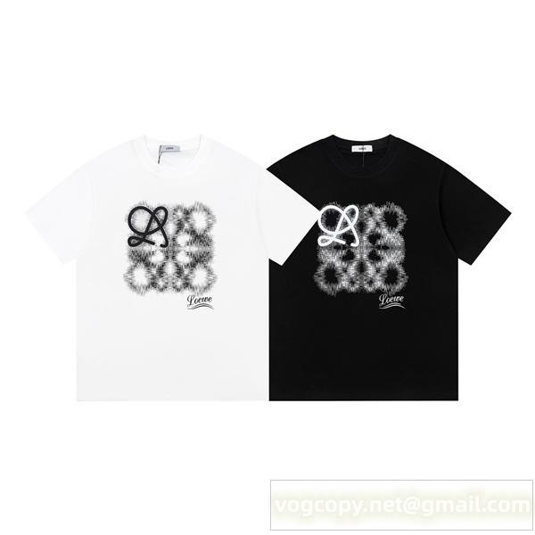 ロエベ 偽物 Tシャツ 結び目 グラフィック シンプル アーティスティック カジュアル LOEWE