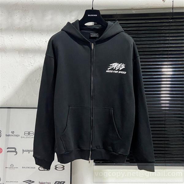 BALENCIAGA 偽物 ジャケット NEED FOR SPEED ロゴ グラフィック スポーツ バレンシアガ 