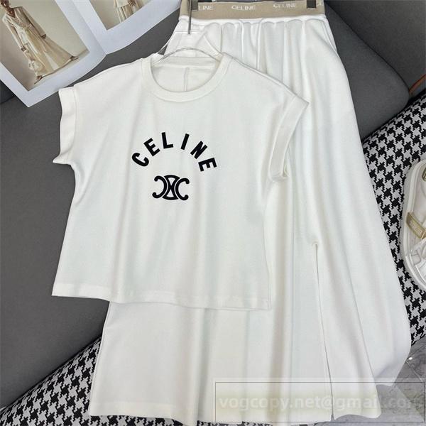 セリーヌ コピー セットアップ ロゴ シンプル 洗練 カジュアル CELINE