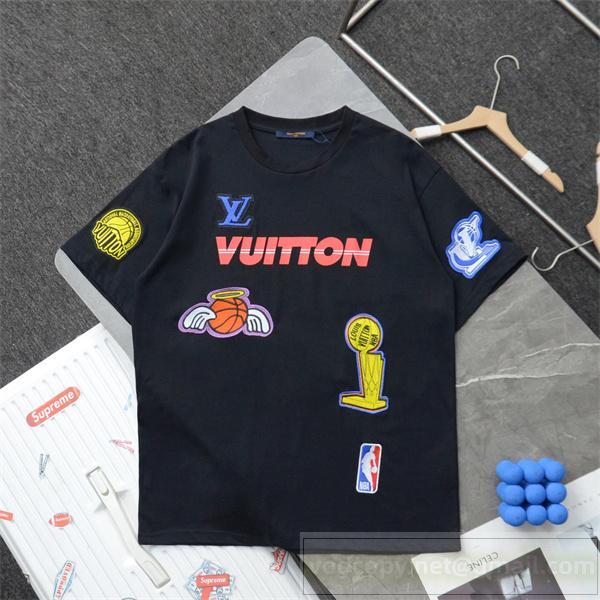 LOUIS VUITTON スーパーコピー Tシャツ バスケットボール ロゴ スポーティー ルイヴィトン